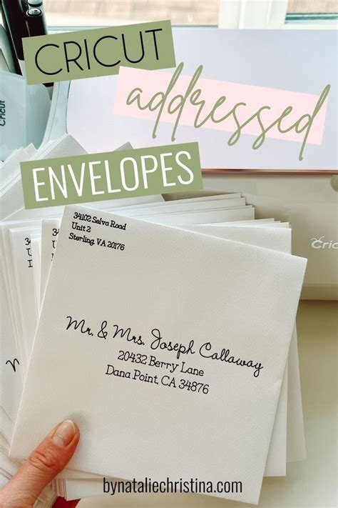 Cricut envelopes for various occasions