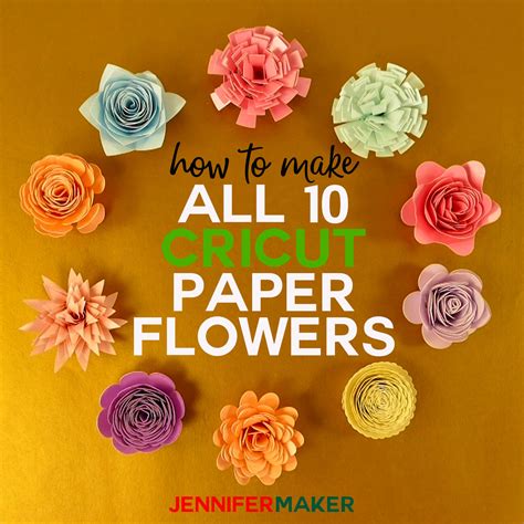 Cricut Rolled Flower Projects