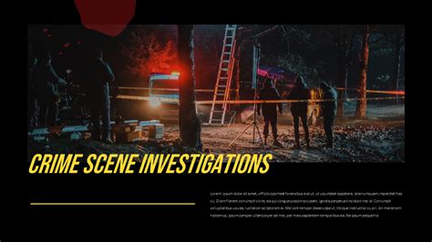 Crime Scene Investigation PowerPoint Templates