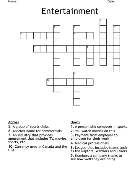 Crossword entertainment