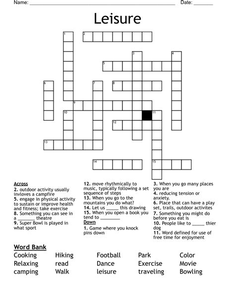 Crossword Leisure