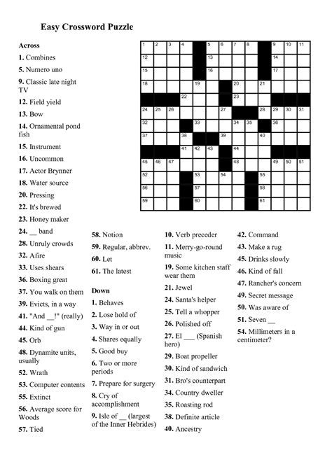 Introduction to Crosswords