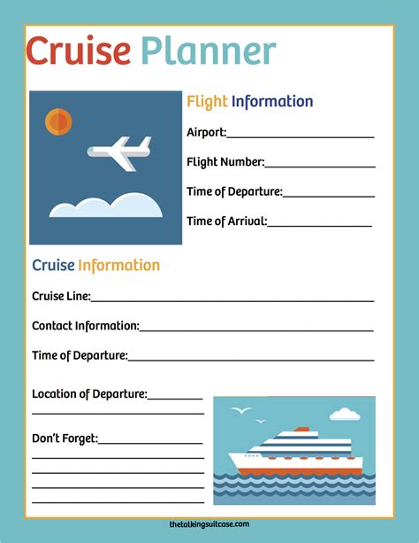 Cruise Planning Templates