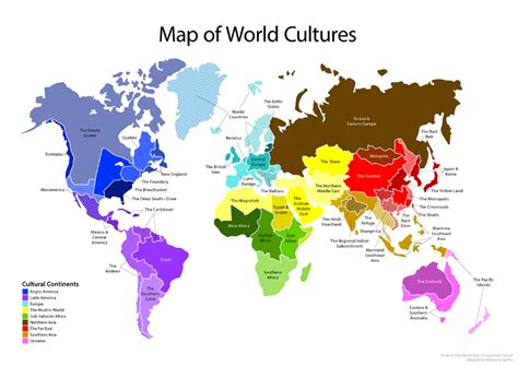 Cultural Blank World Map