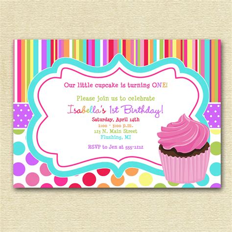 Cupcake Invitation