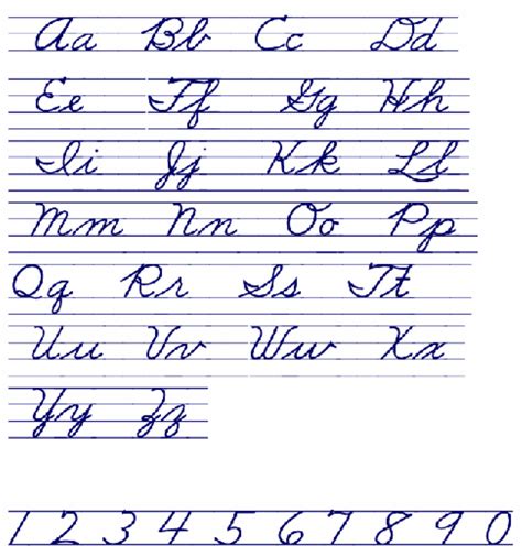 Cursive Alphabet Image 9