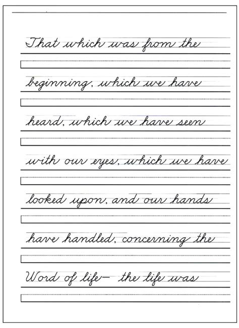 Cursive Practice Prints Benefits