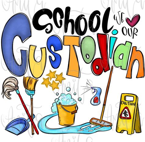 Custodian Appreciation Day Illustrations