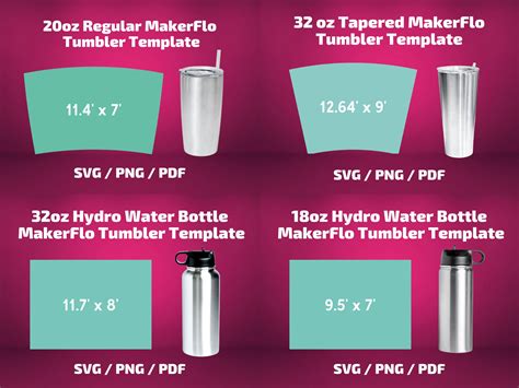 custom 12 oz tumbler template design ideas