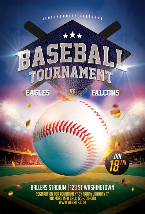 Custom Baseball Flyer Templates