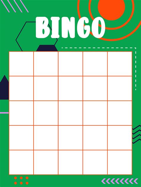 Custom bingo template