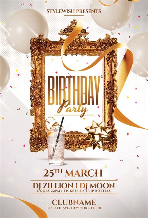 Custom Birthday Party Flyer