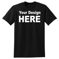 Custom black t-shirt design