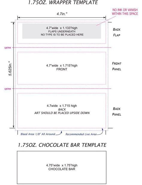 Custom Hershey Bar Templates