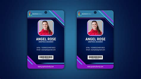 Custom ID card template