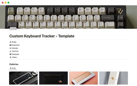 Custom Keyboard Template