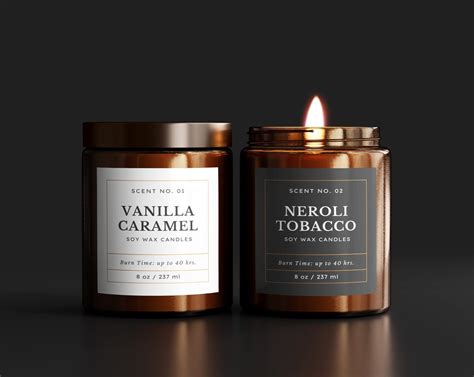 Custom Luxury Candle Labels