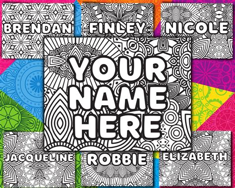 Custom Name Coloring Pages