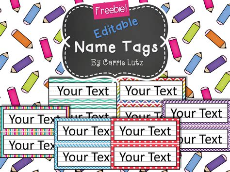 Custom Name Tag Template 7