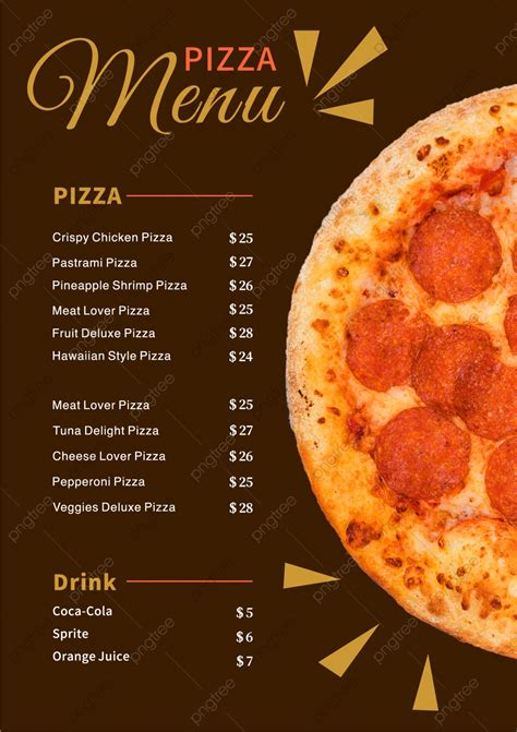 Custom pizza templates for download