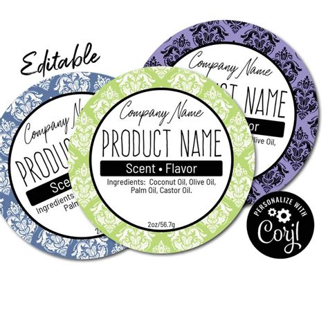 Custom Round Label Templates