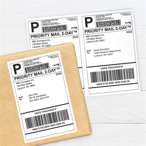 Description of Custom Shipping Labels