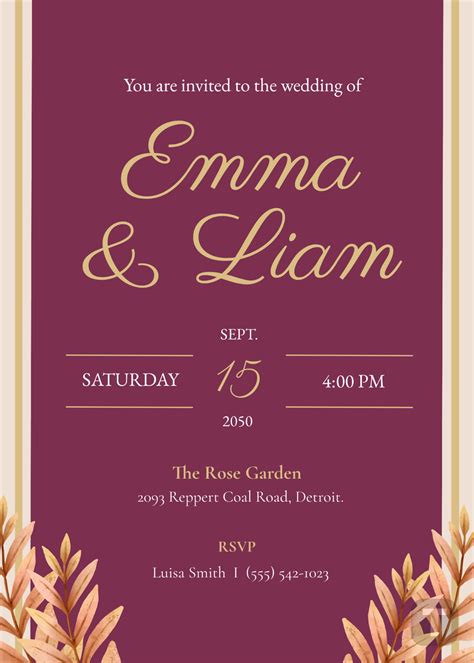 Custom Wedding Template