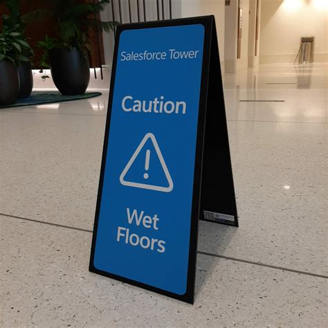 Custom wet floor signs