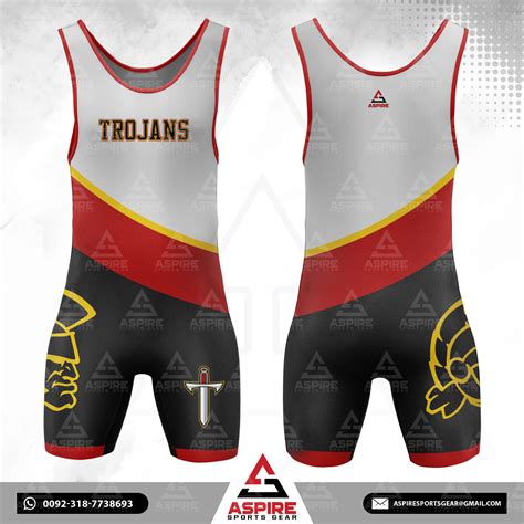 Custom Wrestling Singlet Design Template