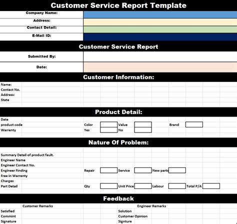 Customer Report Template