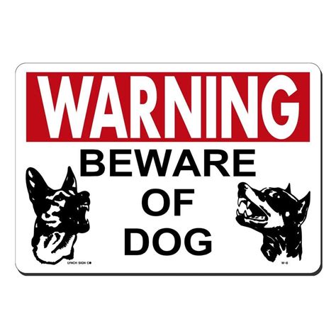 Customizable Beware Dog Sign