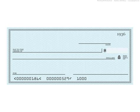 Customizable Blank Check Templates Image