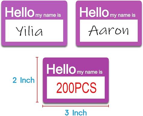 Customizable name tags