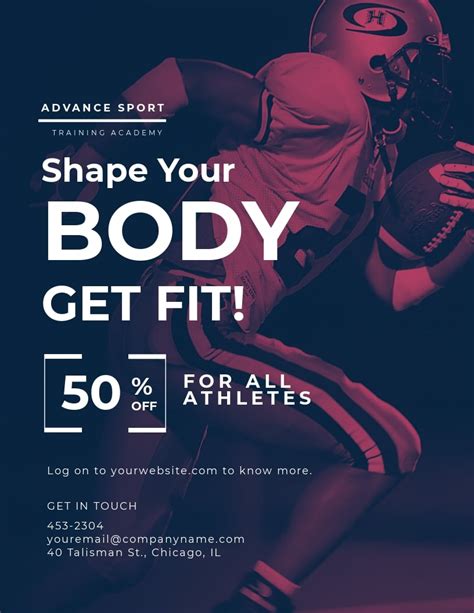 Customizable Sports Flyer Template