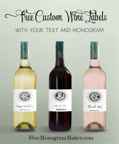 Customizable Wine Labels