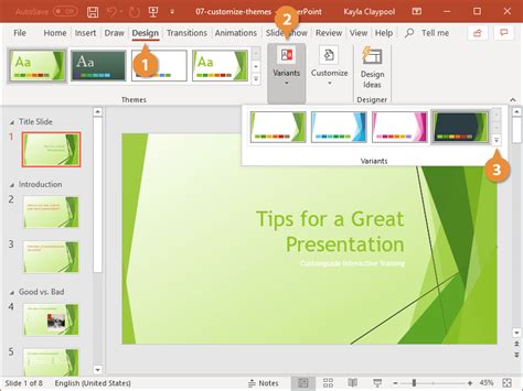 Customize PPT