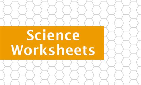 Customized science worksheets for students