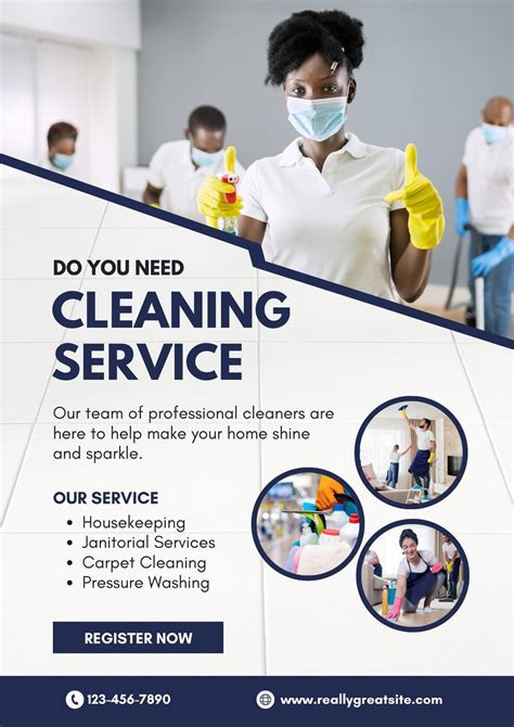 Customizing a cleaning company flyers template