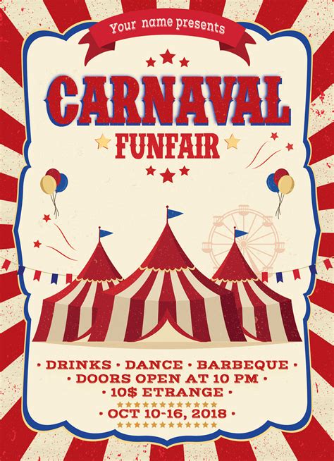 Customizing Carnival Flyer Template