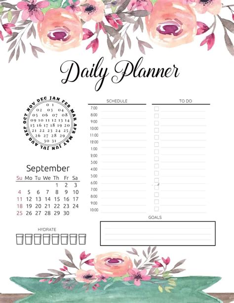 Customizing Cute Hourly Planner Printable Template