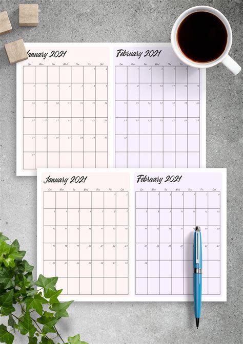 Customizing a Monthly Calendar