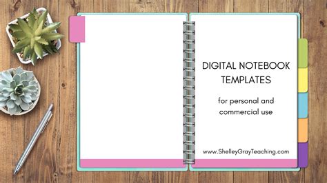 Customizing notebook templates for personal use