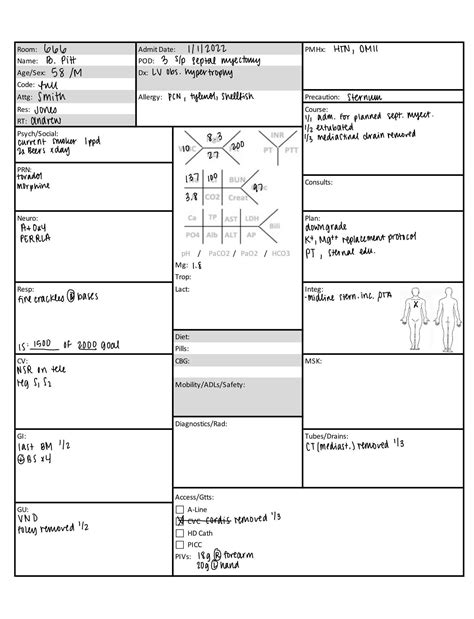 Customizing Nurse Brain Sheets