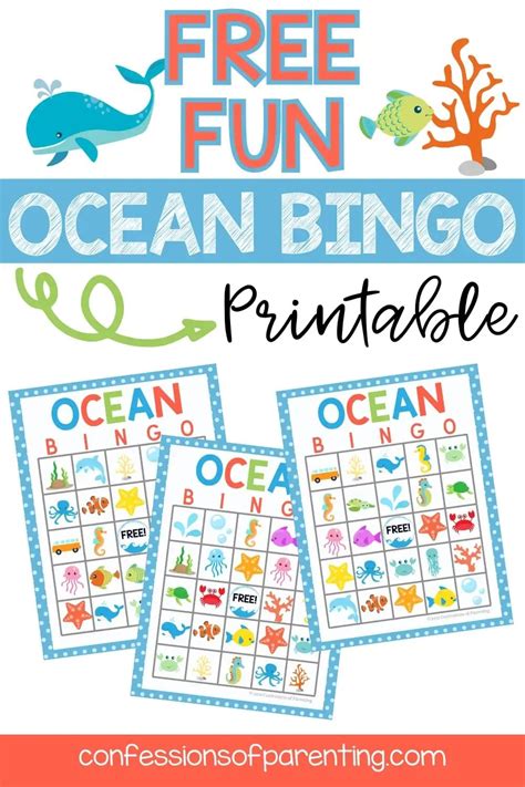 Customizing Ocean Bingo Printables