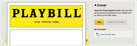 Customizing Your Playbill Template