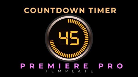 Customizing Premiere timer templates