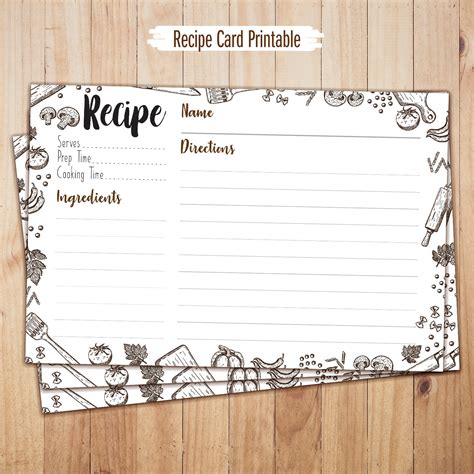 Customizing Recipe Card Templates