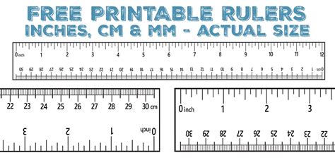 Customizing Free Ruler Printables