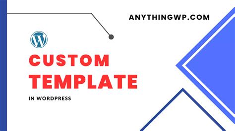 Customizing your template