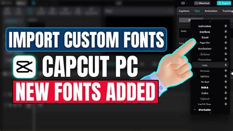 Customizing text in Capcut